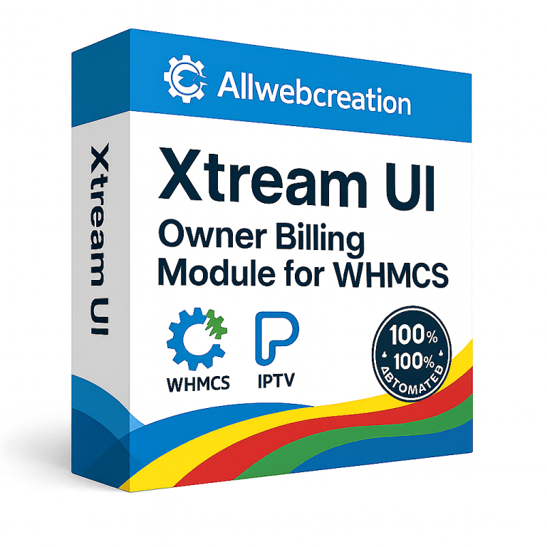 XtreamUI Owner billing modules WHMCS
