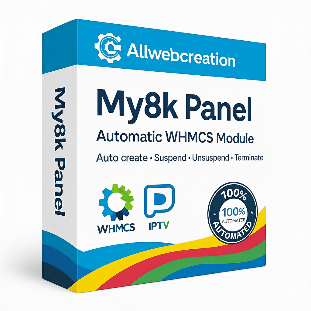 My8k Panel Autometic Whmcs module